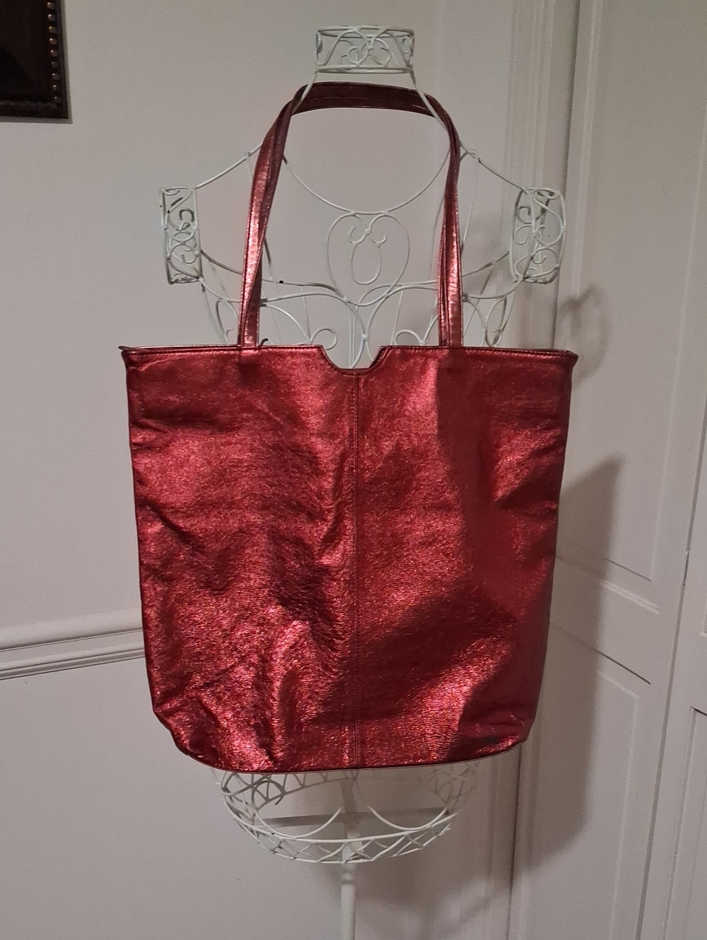 Wilsons Leather Metallic Tote Bag